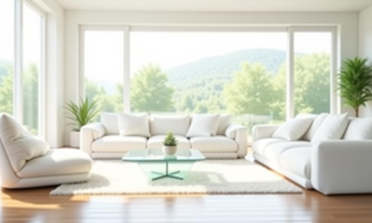 Bright, modern living room with a fresh, clean feel.